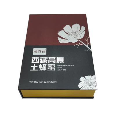 China Gift Box Cardboard Honey Jar Bottle Packaging Set Box Custom Logo Printed Magnetic Paper with Insert Paper Corrugated Board for sale