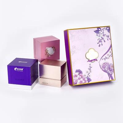 China Custom Recyclable Kraft Paper Skincare Boxes With UV Advantage Rigid Lid And Base For Perfume Shipping Cosmetic Gift Packaging for sale