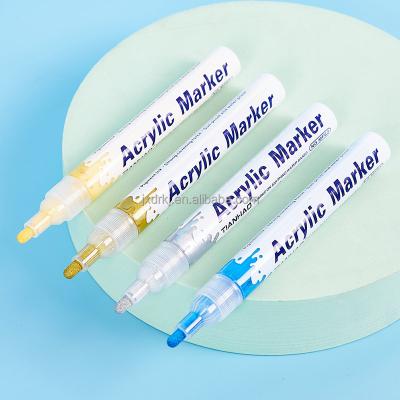 China Propylene Paint Mark Pen Waterproof Photo Album Graffiti Pen Paint Pen 24 Colors for sale