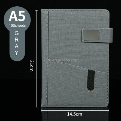 China Best Quality Wholesale Hardcover Customized Planner Custom Notebook Cheap Leather Dotted Grid Diary PU Leather Promotional Notebook for sale