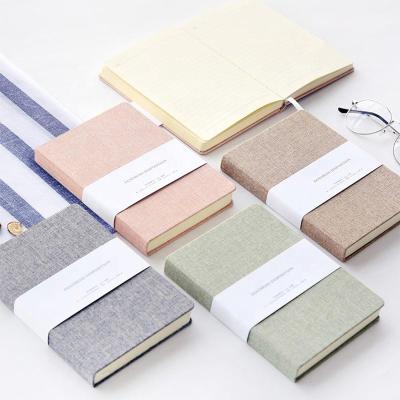 China Custom Made Fancy Diary Notebooks A5 Hardcover PU Journal Diary Leather Canvas School Supplies Nice With Good Quality for sale