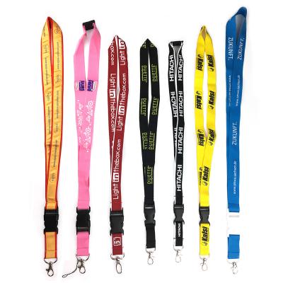 China Durable Full Color Printing Custom Polyester Lanyards Sublimation Neck Straps With Card Holders for sale