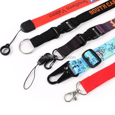 China Polyester Durable Custom Lanyards Full Color Printing Neck Straps With Logo Custom Keychain With Card Holder Disney Factory Approval for sale