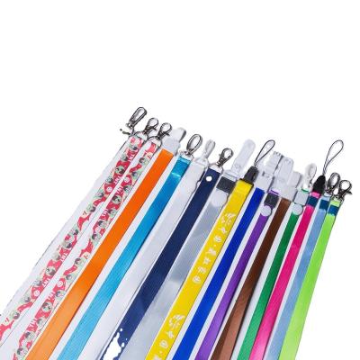 China Eco-Friendly Polyester Custom Lanyards Full Color Printing Neck Straps With Logo Custom Keychain With Card Holder Disney Factory Approval for sale