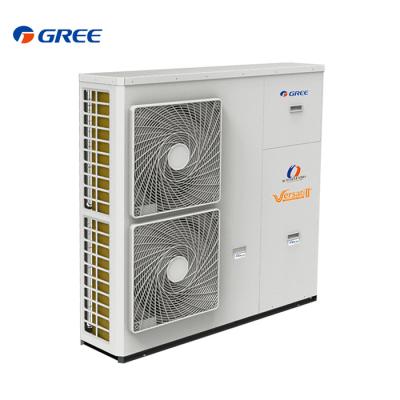 China Gree DC Inverter Outdoor Air Source To Air Source Water Heating System Split Type Water Heater Heating Heat Pump for sale