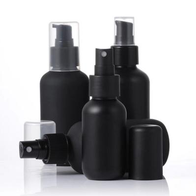 China Factory Wholesale Empty Cosmetic Black Mist Sprayer Bottle Plastic Cosmetics Packaging Hair Matte Fine Mist Spray Bottles for sale