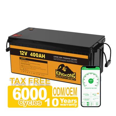 China Outdoor Lighting 12V 200Ah Deep Cycle Battery For Solar Storage for sale