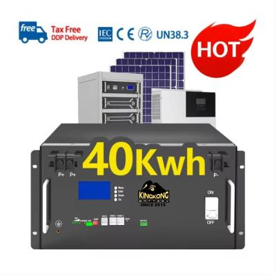 China 48V 15kw Lithium Lifepo4 Battery 300Ah LFP 51.2V 15kwh Battery Rack For Household Solar System for sale