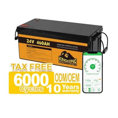 Cina 24V 50Ah 60Ah 100Ah 200Ah 230Ah 300Ah 400Ah 460Ah Batteria al litio in ferro LifePo4 con BMS in vendita