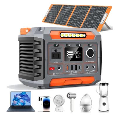 China 1x AC Pure Sine Wave Output Solar Power Supply with Flashlight and Lithium Ion Battery for sale