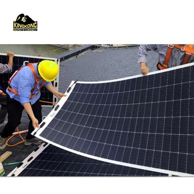 China 166mmx166mm Zellgröße Semi-flexibles Solarpanel 500W Für internationale OEM/ODM Käufer zu verkaufen