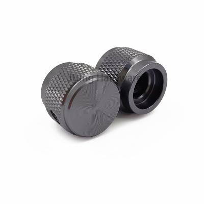 China 19X17mm Solid Aluminum Metal Aluminum Rotary Control Knob For Effector for sale