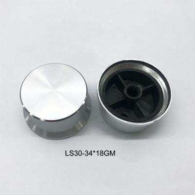 China Aluminum And Plastic Aluminum Round Shaft Core Diameter 34mm Shaft Lighting Adjustment Bell Knobs for sale