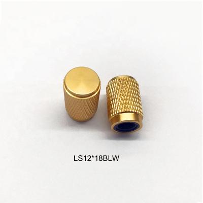 China 12x18mm Insert 12x18mm Gold Aluminum and Plastic Knurled Aluminum 18T Studio Monitors Control Knobs for sale