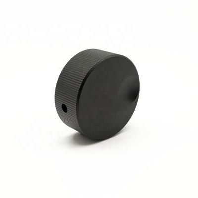 China Pure Aluminum With Adjustment Screw 32X13mm Matte Color Knurled Aluminum Rotary Control Volume Adjust Knob for sale