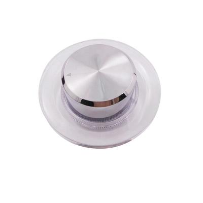 China 30x17mm Plated ABS Flange Transparent ABS Plated Lighting Volume Control Knob for sale