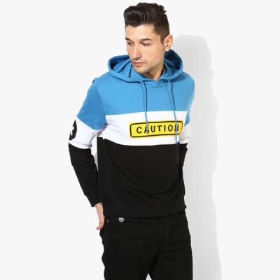 China Fancy anti-pilling anti-pilling men's color block hoodie custom printed hot sale for sale