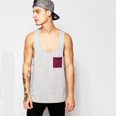 China Wholesale Bulk Gym Tank Top Men's Vest 100% Cotton Anti Pilling Vest Tops for sale