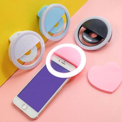 China Support Good Quality Portable USB Rechargeable Beauty Ring Flash Lighting Selfie LED For Mobile Phone for sale