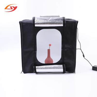 China Shunyi Popular Collapsible Black 80*80cm Foldable Photography Studio Background Box Photography Studio Kit for sale