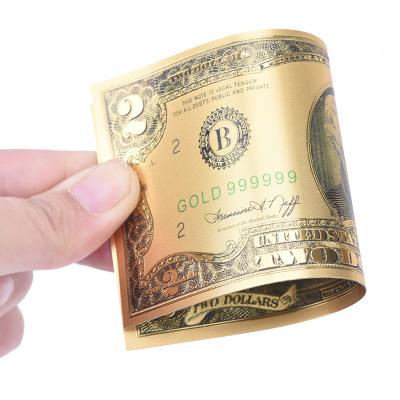 China China Good Quality Design 100 New Custom Design US Dollar Gold Foil Banknotes Pattern Silver Aluminum Foil Banknotes for sale