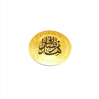 China Durable Muslim Gold Foil Silver Foil Laser Sticker Wall Decoration Sticker Muslim Religious Home for sale