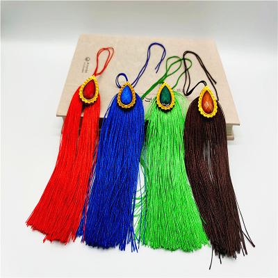 China Large Durable 8cm Rayon Silk Tassels 100% Silk Tassels 15.5cm Fringe Diameter For Decoration Jewelry Pendant for sale