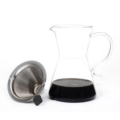 China Morden Coffee Pot Dallah Glass Coffee Pot with Infuser High Quality Borosilicate for sale