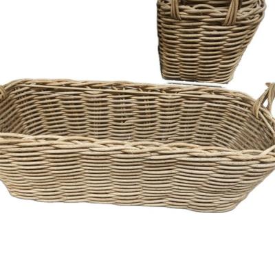 China Sustainable Wicker Storage Baskets Box Foldable With Handle Bathroom Storage Basket Clothes Cotton Basket for sale