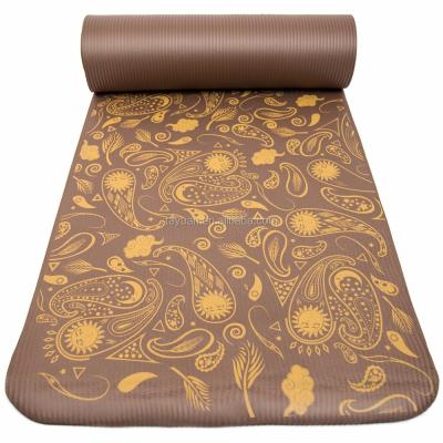 China Assistant for Extra Thick Exercise Mat Printed Nbr Yoga Mat Yoga Pose Yoga Mat for sale