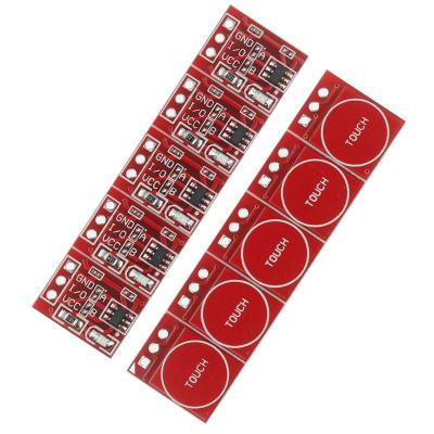 China NEW Single Channel 10PCS Touch TTP223 Button Module Capacitor Type Self Locking Touch Switch Sensor for sale