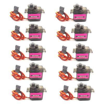 China 2/4/5/10/20 Pcs MG90S All Speed ​​9g SG90 Metal Servo Upgraded Version For Rc Helicopter Boat Car MG90 9G Trex 450 RC Flat Robot MG90 for sale