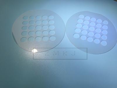 China Punching Sapphire Lens Optical Wafer With Hole , Al2O3 Single Crystal Glass for sale