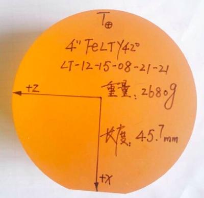 China 4 Inch Dia 100 Mm Lithium Tantalate Wafers LiTaO3 LiNbO3 Hexagonal Crystal Structure for sale