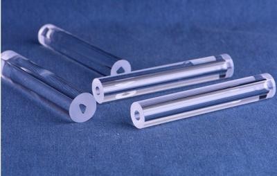 China Optical Fused Silica Quartz Tube SiO2 Crystal Material With Customized Hole Shape for sale