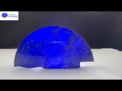 Synthetic Gemstone Royal Blue SiC Moissanite Raw Material High Hardness