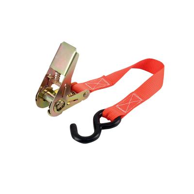 China Cargo Lashing 25mm Ratchet Buckle 0.8t Military Cargo Lashing Mini Down Link Straps With Polyester Endless Webbing for sale