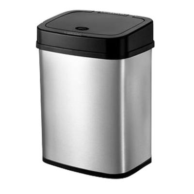 China Stocked Sensor Smart Stainless Steel Waste Bin Automatic Touchless Two Sortable Trash Can for sale