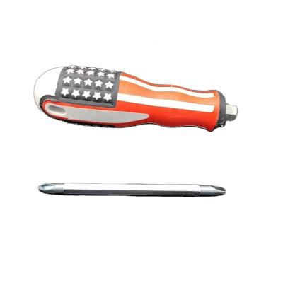 China Repair Hand Tool American Flag Dual Function Flexible Screwdriver For Removing ScrewHot Selling Products for sale