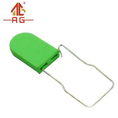 China Free Sample Stock Plastic Bags AG PP004 Disposable Silver Padlock for sale