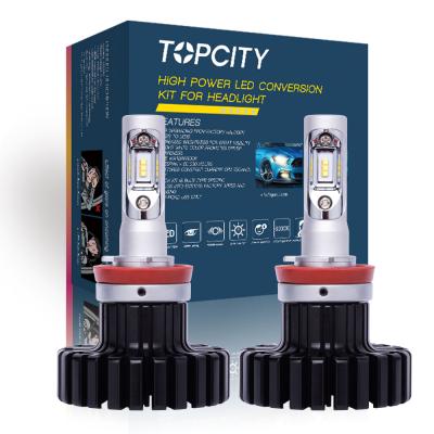 China Topcity car parts LED auto headlight 80W 6000LM H8/H9/H11 9012 H1 H7 car led headlight conversion kit CR-V for sale