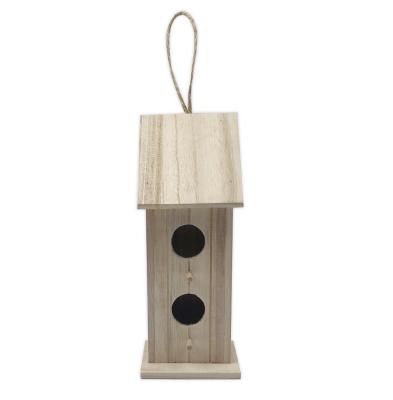 China Other Unfinished Wooden Birdhouse Home Decor for sale