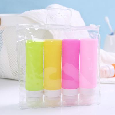 China Personal Care Leakproof Silicone Diffuser Refillable Containers, Travel Squeezable Tube Sets Toiletry Bottles Hotel Amenities Cosmetic Bottles for sale