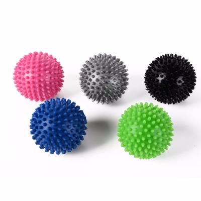 China High Quality Body PVC Non-inflatable Ball Massage Trigger Point Hand Exerciser Spike Pain Relaxation 9cm for sale