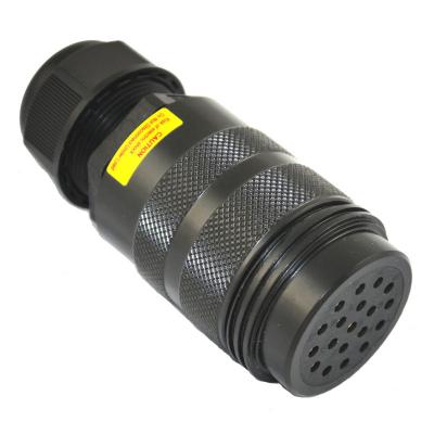 China Power 19 Pin Stage Lighting Socapex Cable Connector Female Inline Like KUPO IP66 for sale