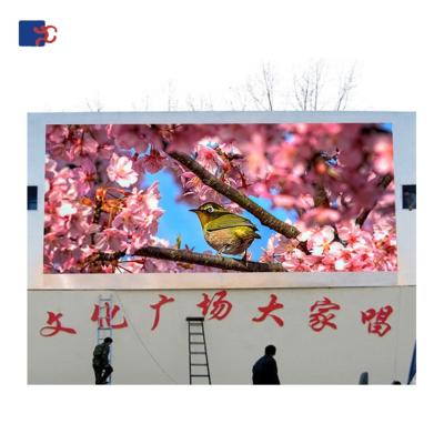 China P10 Large Outdoor Advertising Full Color LED Display Billboard Price for sale