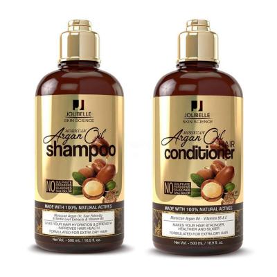 China Color-protecting Best Quality Organic Natural Argan Oil Hair Shampoo And Fine Hair Conditioner for sale