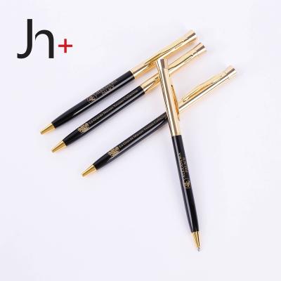 China Hotel room use elegant leaf style metal ball pen hotel ballpoint pen JH-GYJ-008 for sale