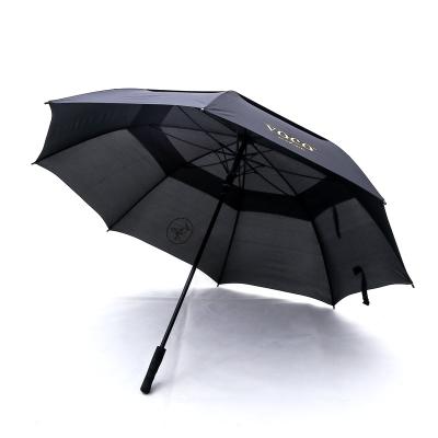 China Home Hotel Airline Hotel Golf Automatic Double Umbrella Customized Canopy Moving Umbrella for IHG HOTEL for sale