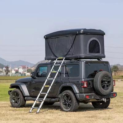 China Camouflage Game ABS Top Tent/Camping Waterproof Foldable Straight Roof Car SUV Roof Support Hardshell Field Top Tent for sale